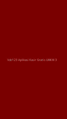 Tampilan Antarmuka Aplikasi Vob123 Aplikasi Kasir Gratis Umkm - 3