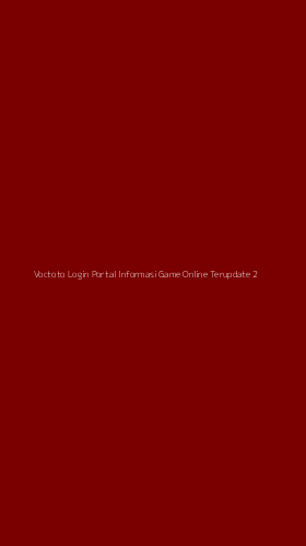Tampilan Antarmuka Aplikasi Voctoto Login Portal Informasi Game Online Terupdate - 2