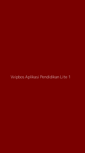Tampilan Antarmuka Aplikasi Vvipbos Aplikasi Pendidikan Lite - 1