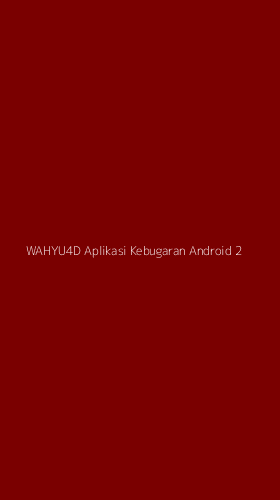 Tampilan Antarmuka Aplikasi Wahyu4d Aplikasi Kebugaran Android - 2