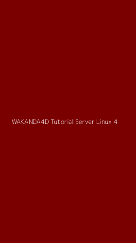 Tampilan Antarmuka Aplikasi Wakanda4d Tutorial Server Linux - 4