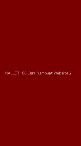 Tampilan Antarmuka Aplikasi Wallet168 Cara Membuat Website - 2