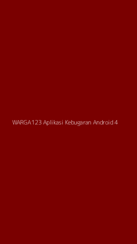 Tampilan Antarmuka Aplikasi Warga123 Aplikasi Kebugaran Android - 4
