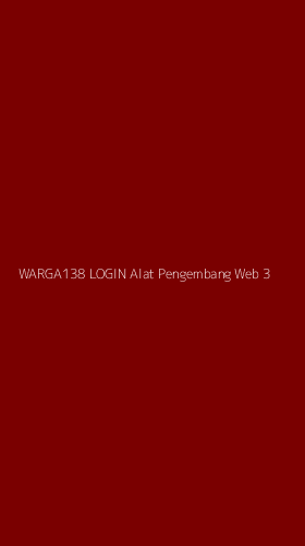Tampilan Antarmuka Aplikasi Warga138 Login Alat Pengembang Web - 3