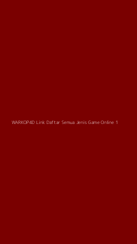 Tampilan Antarmuka Aplikasi Warkop4d Link Daftar Semua Jenis Game Online - 1