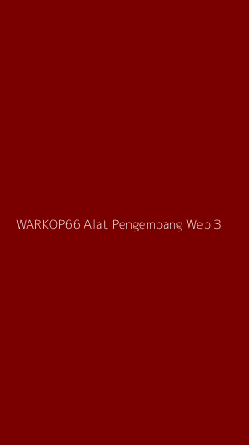 Tampilan Antarmuka Aplikasi Warkop66 Alat Pengembang Web - 3