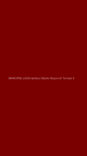 Tampilan Antarmuka Aplikasi Warkop66 Login Aplikasi Mobile Responsif Terbaik - 4