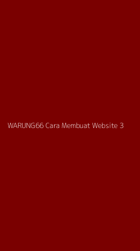 Tampilan Antarmuka Aplikasi Warung66 Cara Membuat Website - 3
