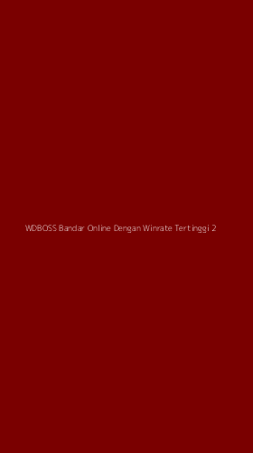Tampilan Antarmuka Aplikasi Wdboss Bandar Online Dengan Winrate Tertinggi - 2