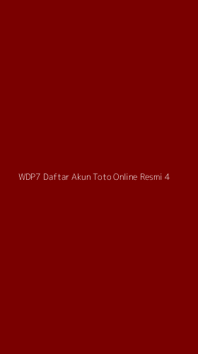 Tampilan Antarmuka Aplikasi Wdp7 Daftar Akun Toto Online Resmi - 4