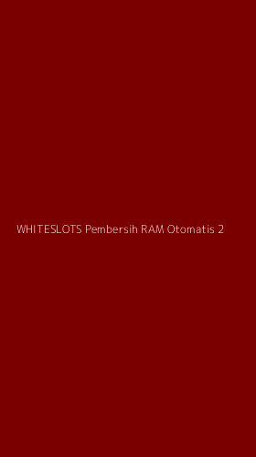 Tampilan Antarmuka Aplikasi Whiteslots Pembersih Ram Otomatis - 2