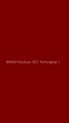 Tampilan Antarmuka Aplikasi Win4d Panduan Seo Terlengkap - 1