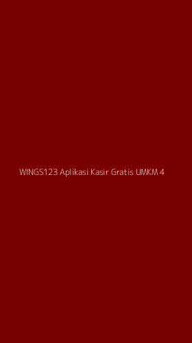 Tampilan Antarmuka Aplikasi Wings123 Aplikasi Kasir Gratis Umkm - 4