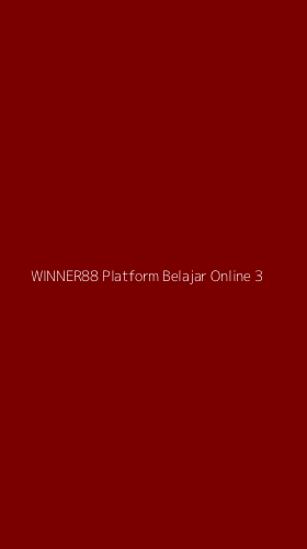 Tampilan Antarmuka Aplikasi Winner88 Platform Belajar Online - 3