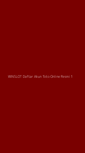 Tampilan Antarmuka Aplikasi Winslot Daftar Akun Toto Online Resmi - 1