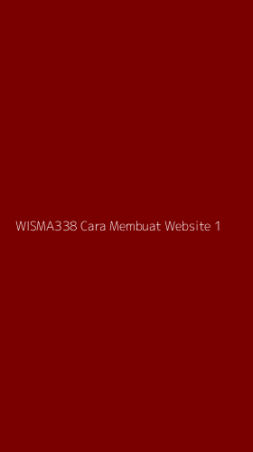 Tampilan Antarmuka Aplikasi Wisma338 Cara Membuat Website - 1