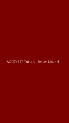 Tampilan Antarmuka Aplikasi Wokeybet Tutorial Server Linux - 4