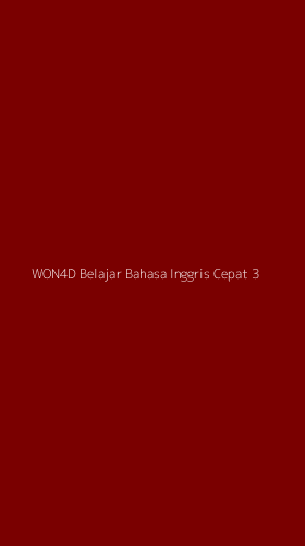 Tampilan Antarmuka Aplikasi Won4d Belajar Bahasa Inggris Cepat - 3
