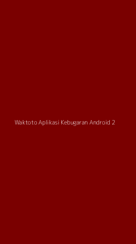 Tampilan Antarmuka Aplikasi Waktoto Aplikasi Kebugaran Android - 2