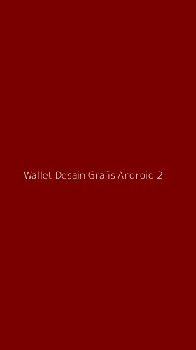 Tampilan Antarmuka Aplikasi Wallet Desain Grafis Android - 2