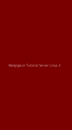 Tampilan Antarmuka Aplikasi Wangigacor Tutorial Server Linux - 3