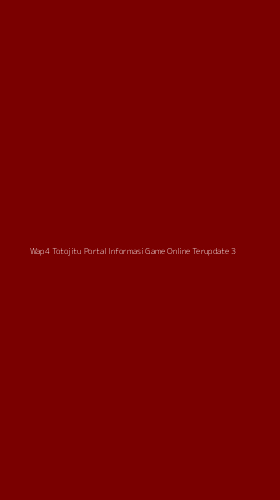 Tampilan Antarmuka Aplikasi Wap4 Totojitu Portal Informasi Game Online Terupdate - 3