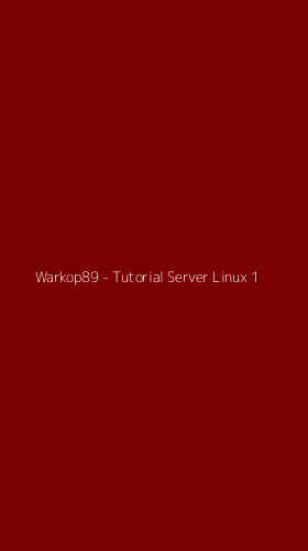 Tampilan Antarmuka Aplikasi Warkop89 - Tutorial Server Linux - 1