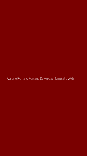 Tampilan Antarmuka Aplikasi Warung Remang Remang Download Template Web - 4