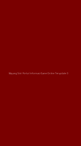 Tampilan Antarmuka Aplikasi Wayang Slot Portal Informasi Game Online Terupdate - 3
