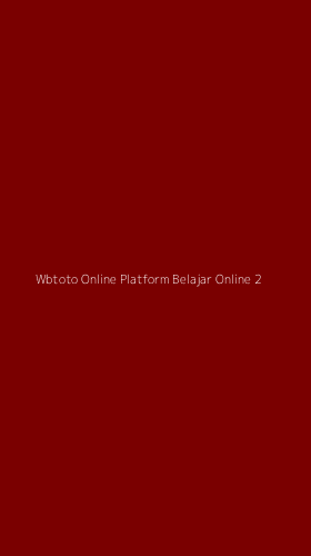 Tampilan Antarmuka Aplikasi Wbtoto Online Platform Belajar Online - 2