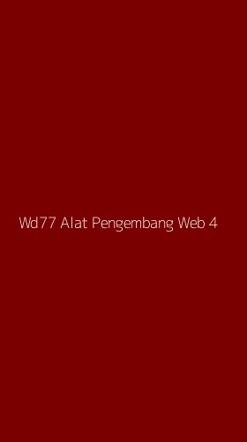 Tampilan Antarmuka Aplikasi Wd77 Alat Pengembang Web - 4