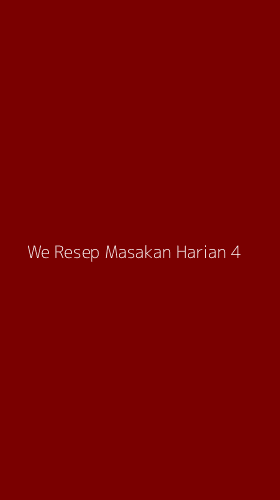 Tampilan Antarmuka Aplikasi We Resep Masakan Harian - 4