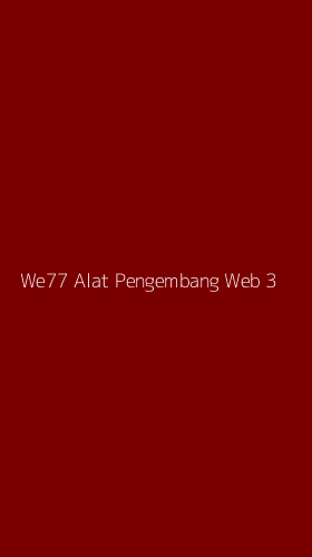 Tampilan Antarmuka Aplikasi We77 Alat Pengembang Web - 3