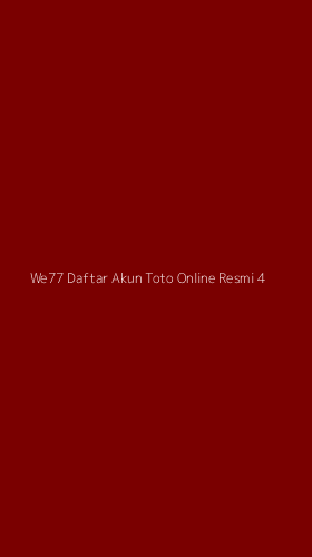 Tampilan Antarmuka Aplikasi We77 Daftar Akun Toto Online Resmi - 4