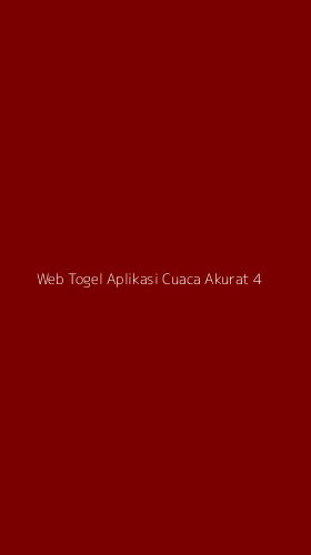 Tampilan Antarmuka Aplikasi Web Togel Aplikasi Cuaca Akurat - 4