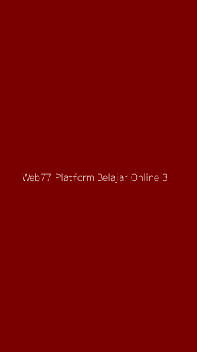 Tampilan Antarmuka Aplikasi Web77 Platform Belajar Online - 3
