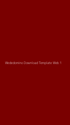 Tampilan Antarmuka Aplikasi Wededomino Download Template Web - 1