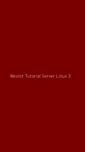 Tampilan Antarmuka Aplikasi Weslot Tutorial Server Linux - 3