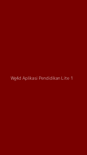 Tampilan Antarmuka Aplikasi Wg4d Aplikasi Pendidikan Lite - 1