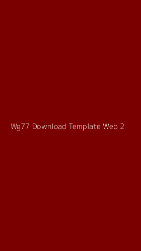 Tampilan Antarmuka Aplikasi Wg77 Download Template Web - 2