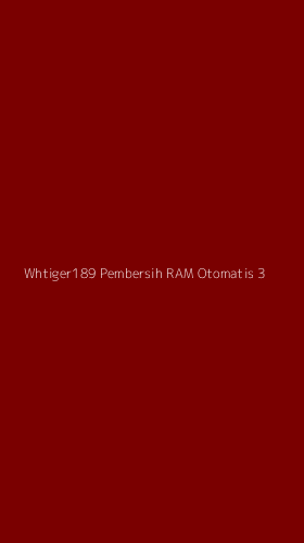 Tampilan Antarmuka Aplikasi Whtiger189 Pembersih Ram Otomatis - 3