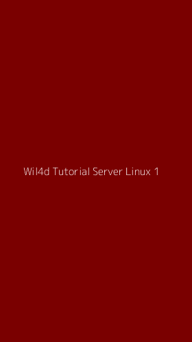 Tampilan Antarmuka Aplikasi Wil4d Tutorial Server Linux - 1