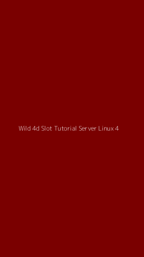 Tampilan Antarmuka Aplikasi Wild 4d Slot Tutorial Server Linux - 4