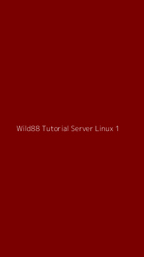 Tampilan Antarmuka Aplikasi Wild88 Tutorial Server Linux - 1