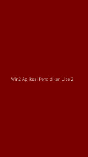 Tampilan Antarmuka Aplikasi Win2 Aplikasi Pendidikan Lite - 2