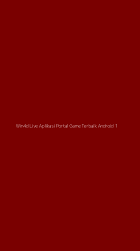 Tampilan Antarmuka Aplikasi Win4d Live Aplikasi Portal Game Terbaik Android - 1