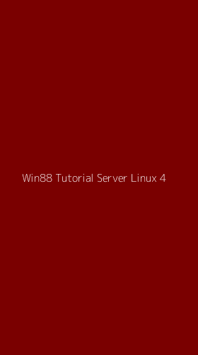 Tampilan Antarmuka Aplikasi Win88 Tutorial Server Linux - 4