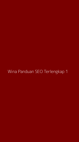 Tampilan Antarmuka Aplikasi Wina Panduan Seo Terlengkap - 1