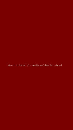 Tampilan Antarmuka Aplikasi Winertoto Portal Informasi Game Online Terupdate - 4