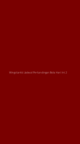 Tampilan Antarmuka Aplikasi Wingstar4d Jadwal Pertandingan Bola Hari Ini - 2